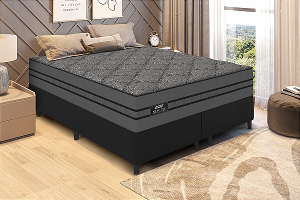 COLCHAO GAZIN NEW VIP 193X203X31 M.ENS. (202723) PR./GRAF