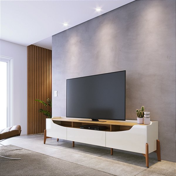 RACK IMCAL STUDIO 2P 1GVT 2,22MT (12280) ./OFF WHITE / NATU