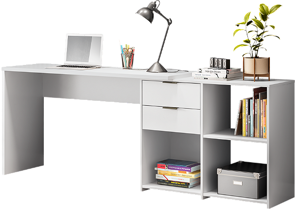 MESA NOTAVEL OFFICE CANTO NT2060 2GVT 2,00MT ./BR