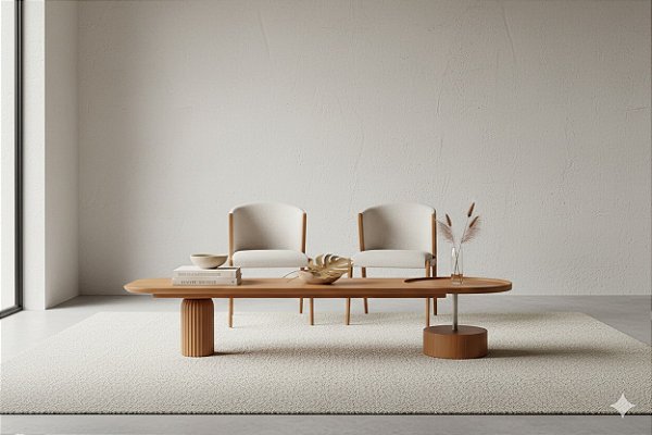 MESA DE CENTRO MADRESILVA CHANEL 107 (1,75X0,32) LAM. ./AMD