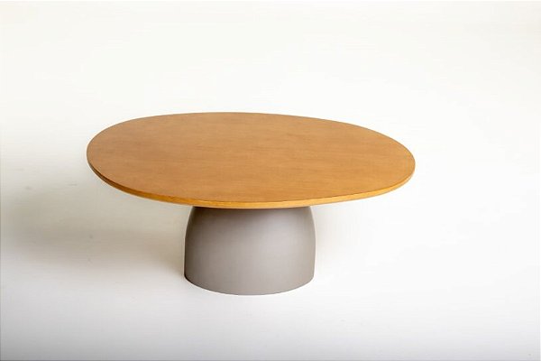 MESA CENTRO MADRESILVA CALMARIA (80X57) S/VD AMD./BRONZE FS