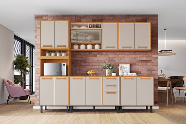 BALCAO ITATIAIA NAPOLES 3P 2G 1200 (1953) ./CINAMOMO/OFF (APENAS BALCÃO)