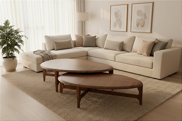 MESA CENTRO TREBOLL FOGLIA TREB0512 120X31 COR TR081 ./CAPP