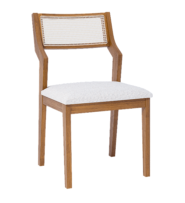 CADEIRA CIMOL ACAI 2UNID MAD C/TELA TC LINHO ./CRU