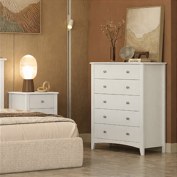 COMODA TREBOLL OLIVIA 5GVT 80CM C/PES ./BR