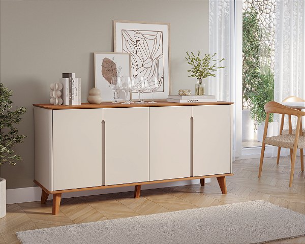 BUFFET CIMOL SERENA 4P 1,64MT ./CINAMOMO/OFF