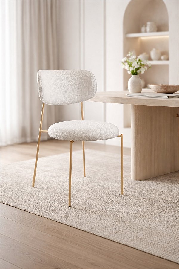 CADEIRA CYRNE PIANA TC PISANELO 02 C-157 ./PES CHAMPANHE ./C