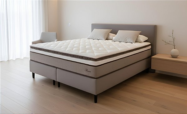 CJ BOX CAZA NOBRE ROMA 1,58X1,98X74 PLW M.ENS. LINHO ./BG