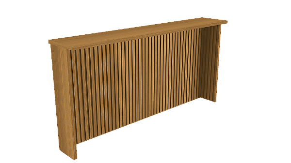 PAINEL DE ILHA NESHER CANELADO 2,00MT(500705) ./NATURE