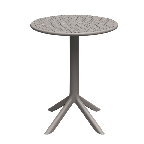 MESA FORTE PLASTICO SIMPLA RED 60X60 BS EXT. ./NUDE