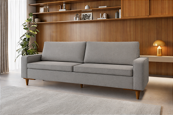 SOFA 3L BIANCHI BRISA 2,20MT TC K202 VEL ./GRAFITE
