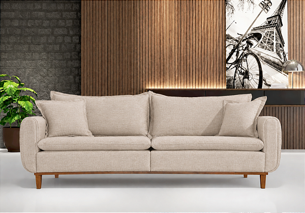 SOFA 4L BIANCHI RENNES 2,32MT TC K225 LINHO ./AREIA NV