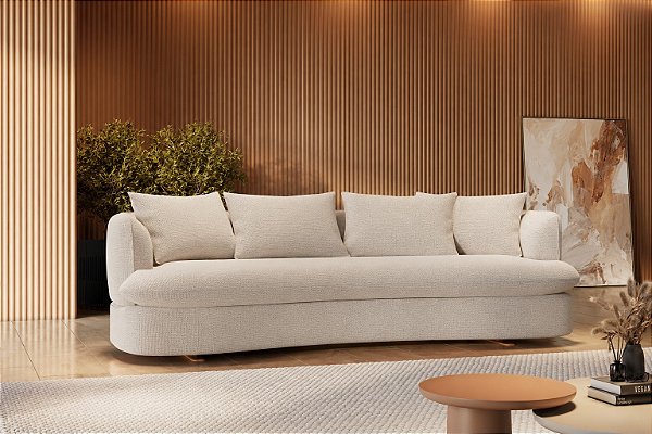 SOFA 4L BIANCHI LAKE 2,05MT TEC A 1041 LINHO ./OFF-WHITE
