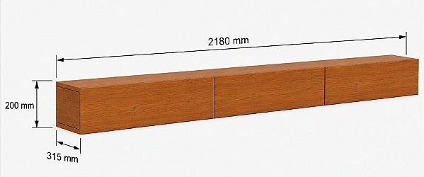 NICHO PAINEL IMCAL PRIME 3GVT 2.2 (71381) 218X20X31 ./NATURE