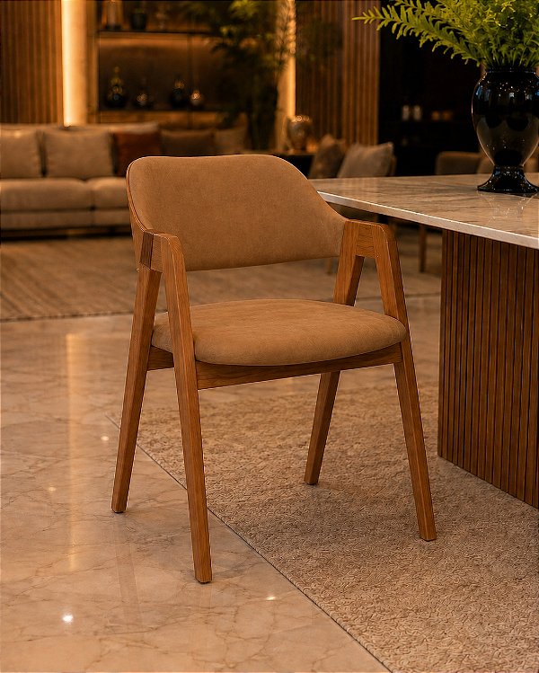 CADEIRA CASA MODERNA MONA TC K213 KR ./CARAMELO