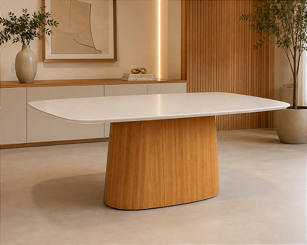MESA CASA MODERNA MONA 1,80X90 BARRIL C/VD ./CINAMOMO/OFF