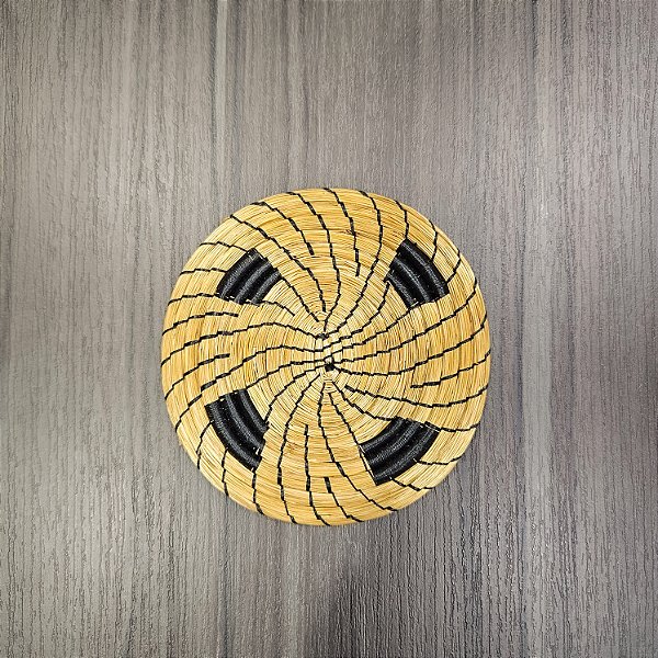 Porta copo de Capim Dourado 10 cm. (8 unidades)  Código SO10.