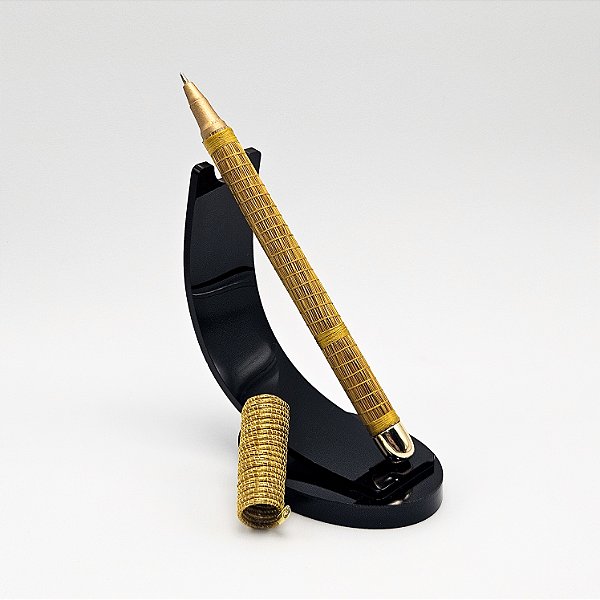 Caneta Pentonic Capim Dourado e Fio Fino Dourado CA11