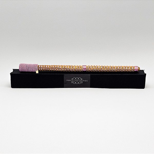 Caneta Spiro Capim Dourado e Fio Cor Vibrante Rose CA43