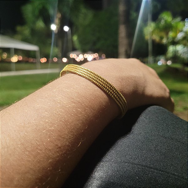 Pulseira Capim Dourado  Cód. P5 - Hipoalergênico