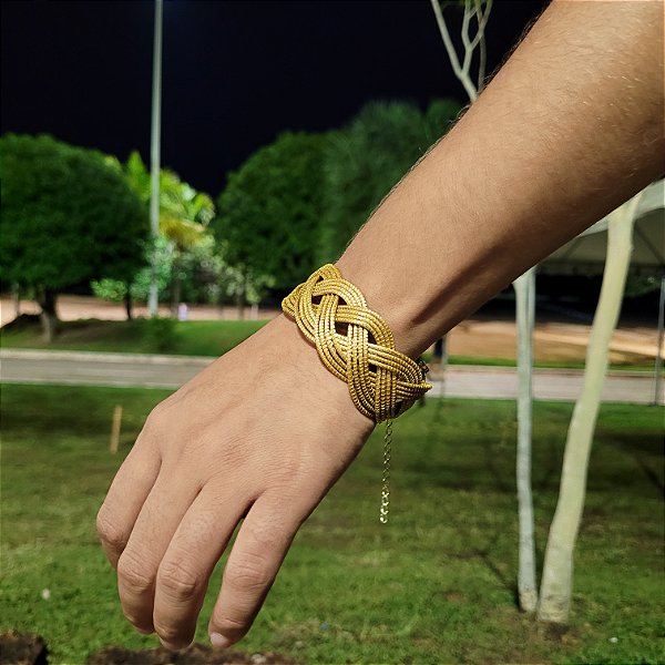Pulseira Capim Dourado  Cód. P7 - Hipoalergênico