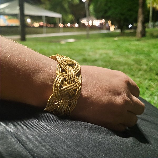 Pulseira Capim Dourado  Cód. P9 - Hipoalergênico