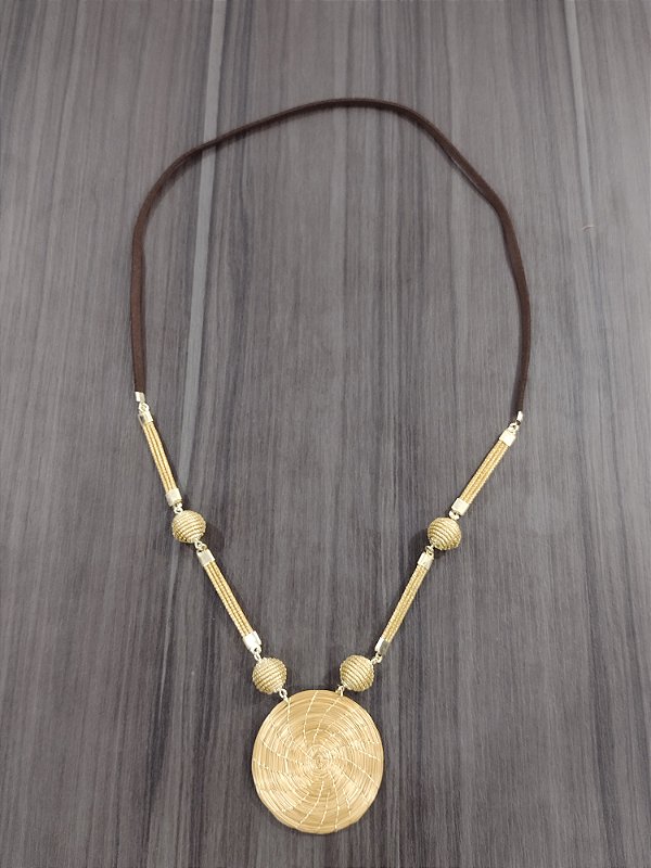 Colar Capim Dourado Cód. C603 - Hipoalergênico
