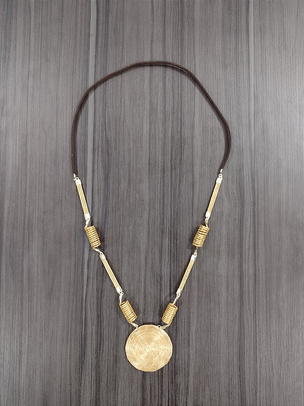 Colar Capim Dourado Cód. C602 - Hipoalergênico