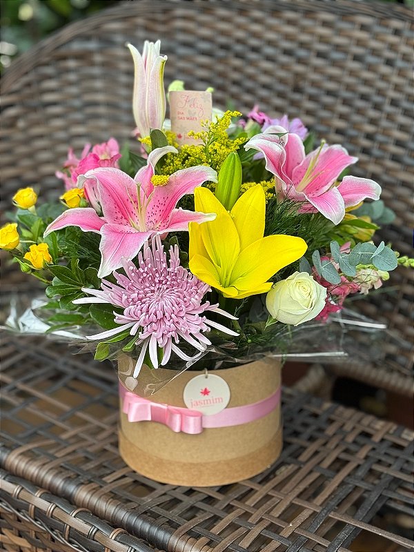 Flowers Box Luxo G colorido