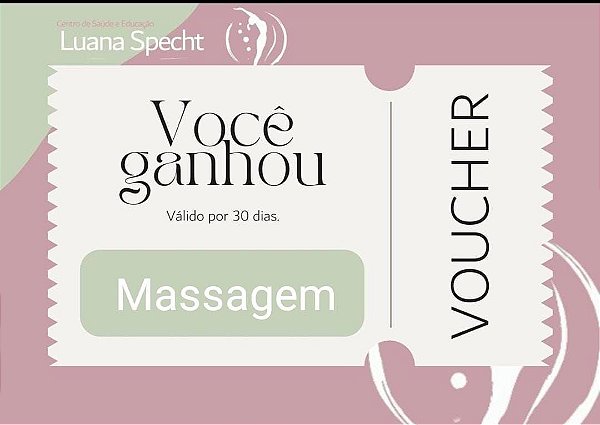 Voucher Massagem Luana Specht