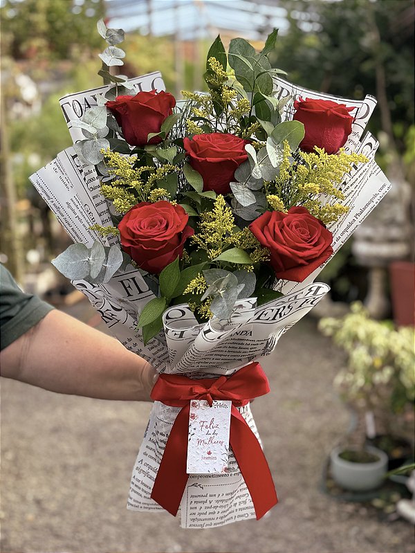 Arranjo Rosas Colombianas Luxo