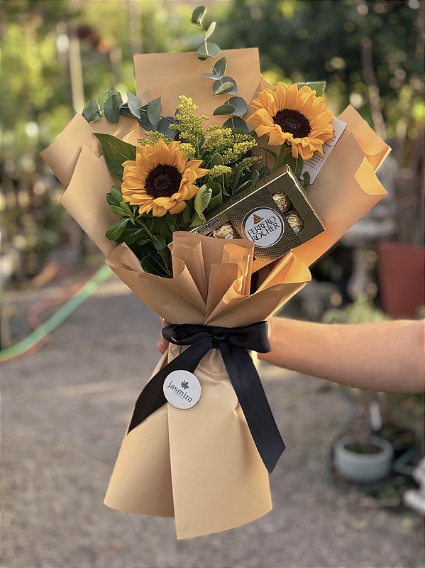 Arranjo de Girassóis Premium