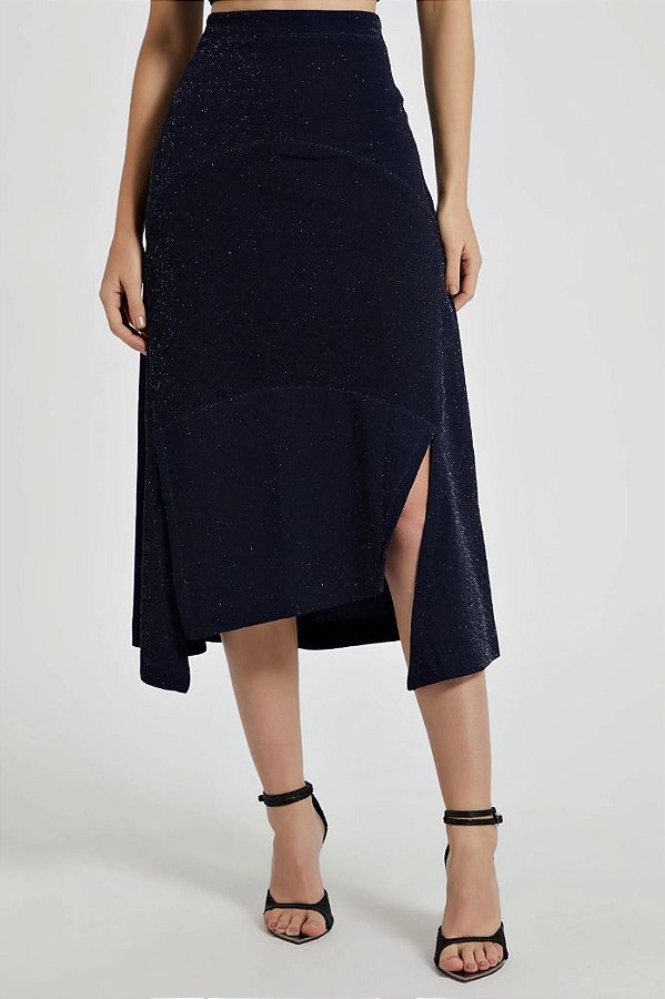saia crepe de malha