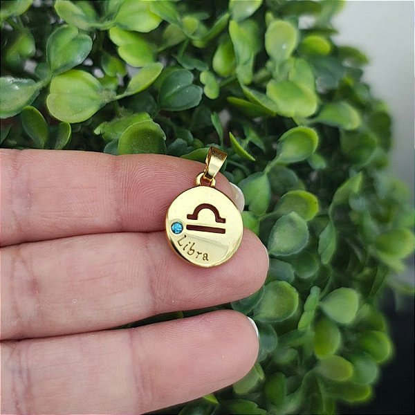 1 pingente oval com seu signo - Escolha seu signo abaixo
