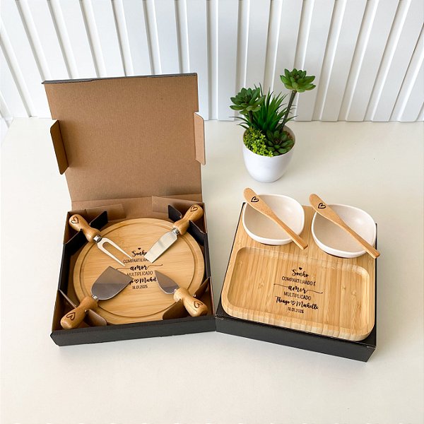 Combo Kit para Petiscos & Kit para Queijos Personalizados