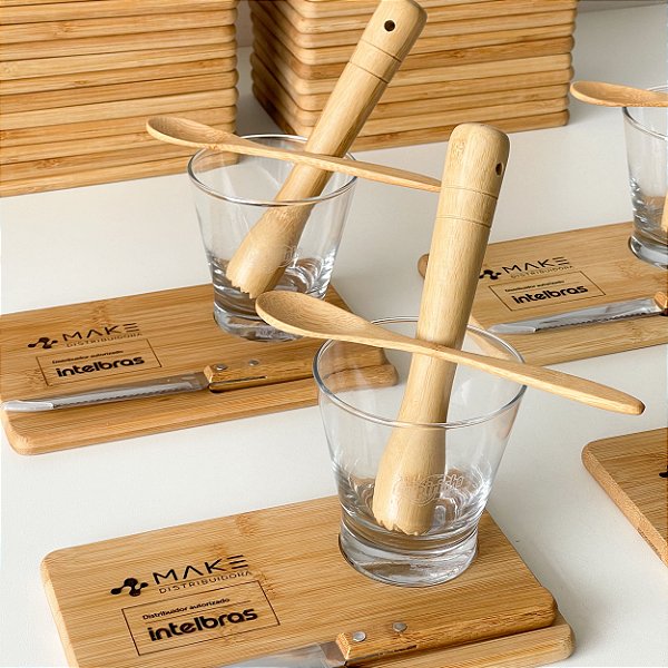 Kit para Caipirinha 5 Peças Personalizado com Logo Brinde Corporativo