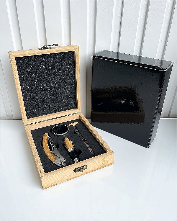 Kit Acessórios para Vinho Personalizado Brinde Corporativo
