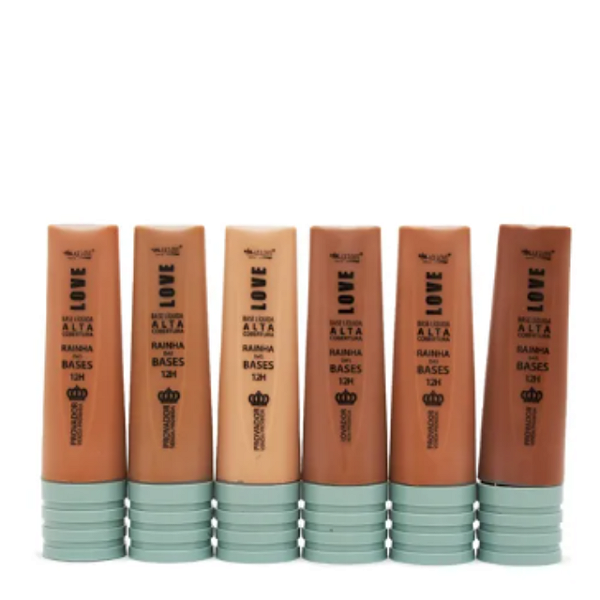 Base Líquida Alta Cobertura Rainha das Bases 12 Horas 616 Max Love 30ml