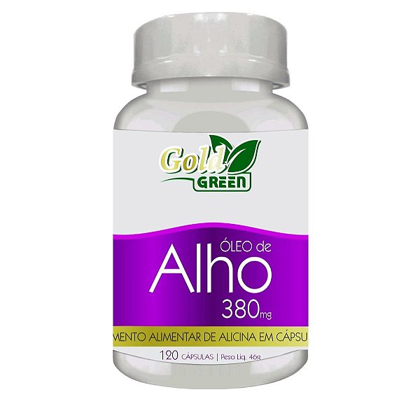 Óleo De Alho 380mg 120 Cápsulas Gold Green