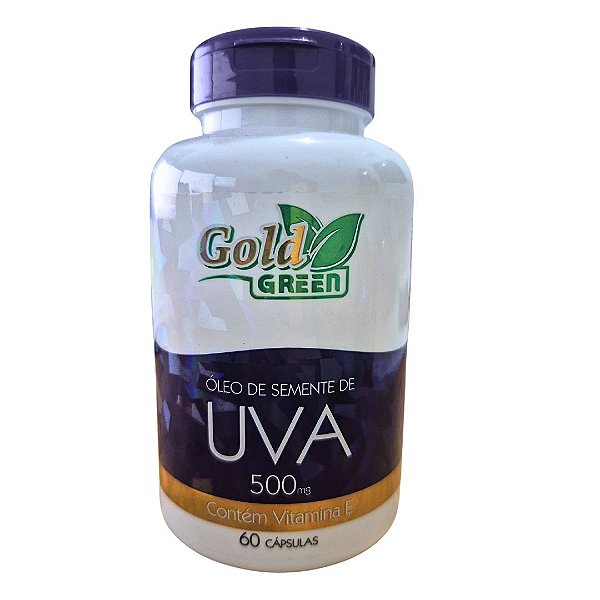 Óleo De Semente De Uva 500mg 60 Cápsulas Gold Green