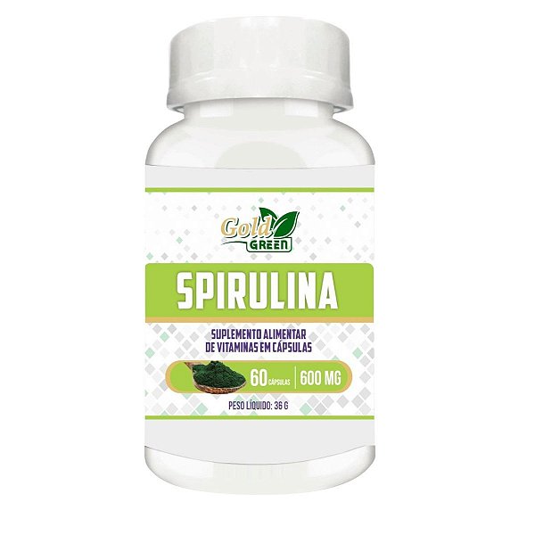 Spirulina Máxima 60 Cápsulas 500mg Gold Green
