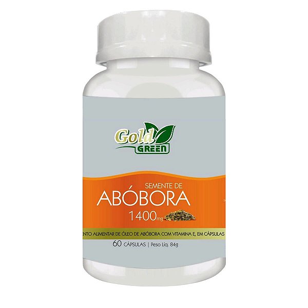 Semente De Abóbora 1400mg 60 Cápsulas Gold Green