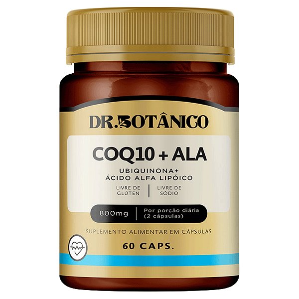 Coq10 + Ala 800mg 60 Cápsulas Dr Botânico