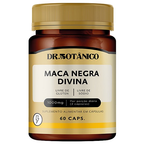 Maca Negra Divina 60 Cápsulas 1000mg Dr Botânico
