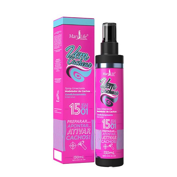 Vem Cachear Spray Modelador De Cachos 130ml Mary Life