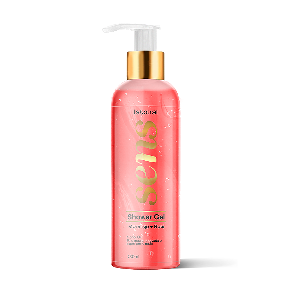 Shower Gel Liquido Morango E Rubi Sens 230ml Labotrat