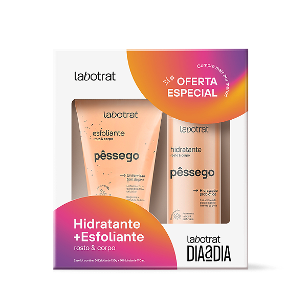 Pack Dia A Dia Esfoliaste E Hidratante Pêssego Labotrat