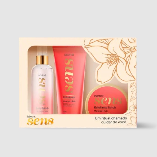 Kit Sens 3 Itens Morango E Rubi Labotrat