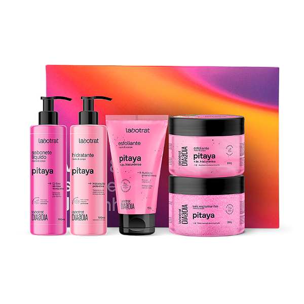 Kit 5 Itens Labotrat Dia A Dia Experiencia De Banho Pitaya