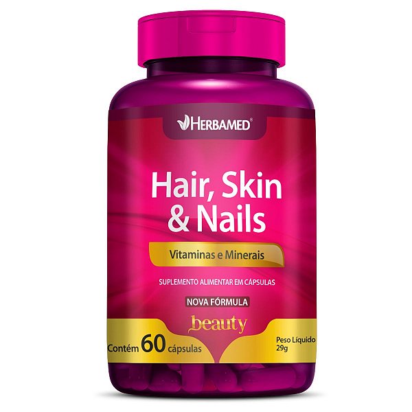 Hair, Skin E Nails 60 Capsulas Herbamed